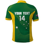 Custom Bowls Australia Polo Shirt National Color Curve Sporty - Aussie Hoodie