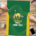 Custom Bowls Australia Puzzle National Color Curve Sporty - Aussie Hoodie