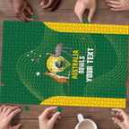 Custom Bowls Australia Puzzle National Color Curve Sporty - Aussie Hoodie