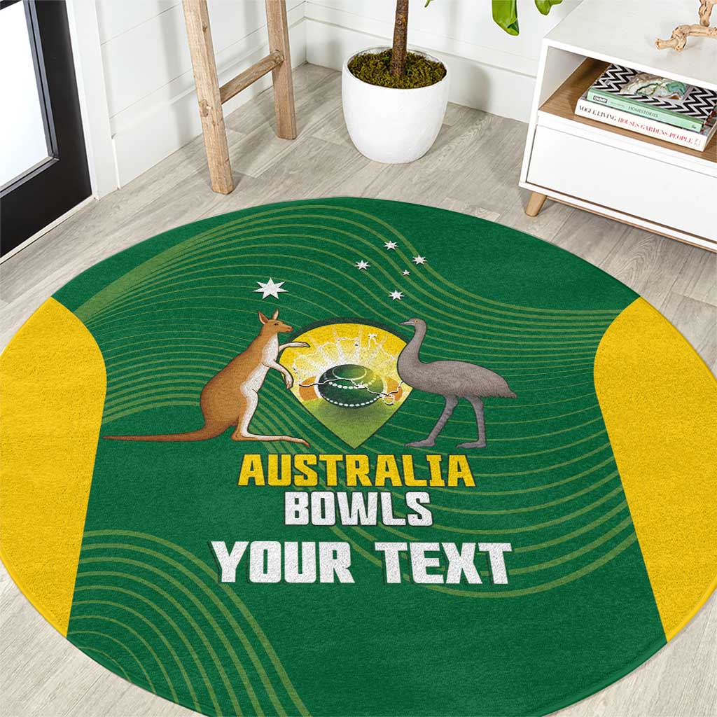 Custom Bowls Australia Round Carpet National Color Curve Sporty - Aussie Hoodie