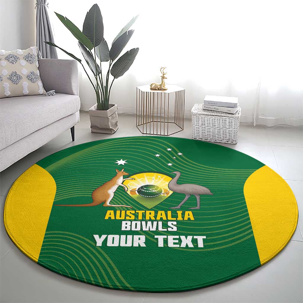 Custom Bowls Australia Round Carpet National Color Curve Sporty - Aussie Hoodie
