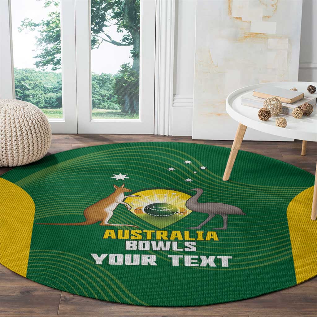 Custom Bowls Australia Round Carpet National Color Curve Sporty - Aussie Hoodie