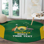 Custom Bowls Australia Round Carpet National Color Curve Sporty - Aussie Hoodie