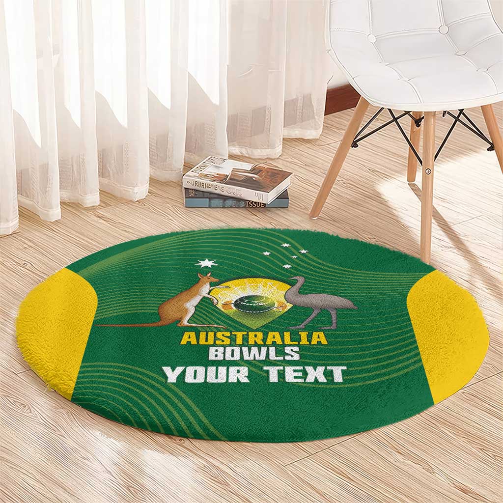 Custom Bowls Australia Round Carpet National Color Curve Sporty - Aussie Hoodie
