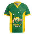 Custom Bowls Australia Rugby Jersey National Color Curve Sporty - Aussie Hoodie