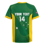 Custom Bowls Australia Rugby Jersey National Color Curve Sporty - Aussie Hoodie