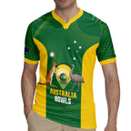 Custom Bowls Australia Rugby Jersey National Color Curve Sporty - Aussie Hoodie