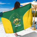 Custom Bowls Australia Sarong National Color Curve Sporty - Aussie Hoodie