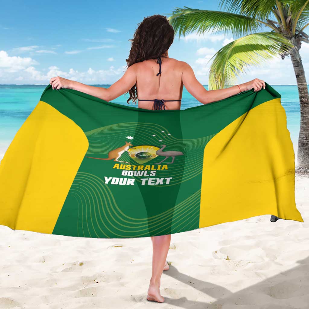 Custom Bowls Australia Sarong National Color Curve Sporty - Aussie Hoodie