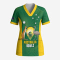 Custom Bowls Australia Scrub Top National Color Curve Sporty - Aussie Hoodie