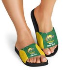 Custom Bowls Australia Slide Sandals National Color Curve Sporty - Aussie Hoodie