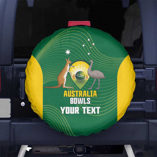 Custom Bowls Australia Spare Tire Cover National Color Curve Sporty - Aussie Hoodie