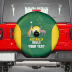 Custom Bowls Australia Spare Tire Cover National Color Curve Sporty - Aussie Hoodie