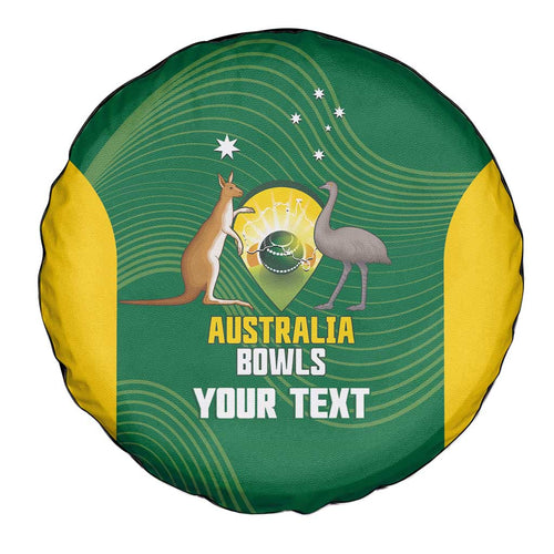 Custom Bowls Australia Spare Tire Cover National Color Curve Sporty - Aussie Hoodie