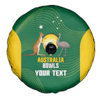 Custom Bowls Australia Spare Tire Cover National Color Curve Sporty - Aussie Hoodie