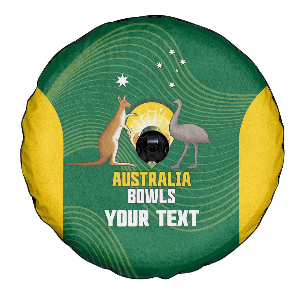 Custom Bowls Australia Spare Tire Cover National Color Curve Sporty - Aussie Hoodie