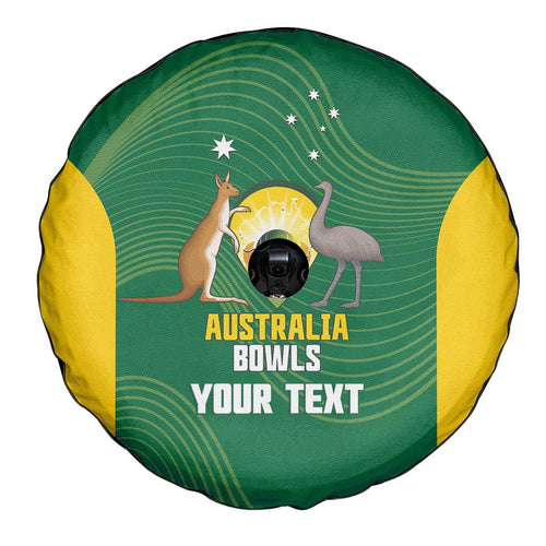 Custom Bowls Australia Spare Tire Cover National Color Curve Sporty - Aussie Hoodie