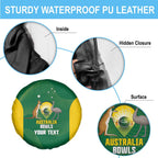 Custom Bowls Australia Spare Tire Cover National Color Curve Sporty - Aussie Hoodie