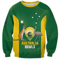 Custom Bowls Australia Sweatshirt National Color Curve Sporty - Aussie Hoodie