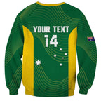 Custom Bowls Australia Sweatshirt National Color Curve Sporty - Aussie Hoodie