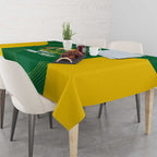 Custom Bowls Australia Tablecloth National Color Curve Sporty - Aussie Hoodie