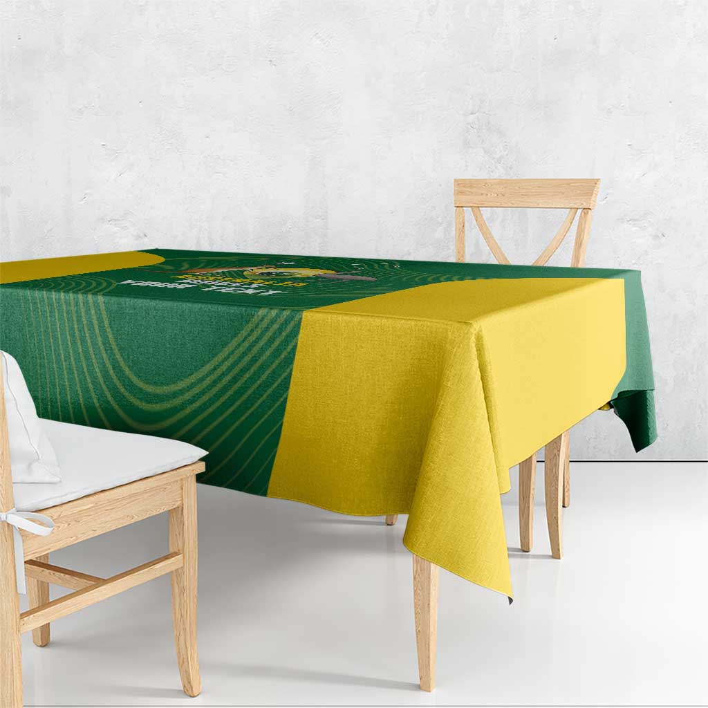 Custom Bowls Australia Tablecloth National Color Curve Sporty - Aussie Hoodie