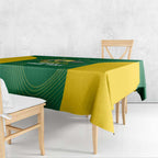 Custom Bowls Australia Tablecloth National Color Curve Sporty - Aussie Hoodie