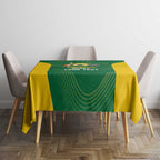 Custom Bowls Australia Tablecloth National Color Curve Sporty - Aussie Hoodie