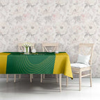 Custom Bowls Australia Tablecloth National Color Curve Sporty - Aussie Hoodie