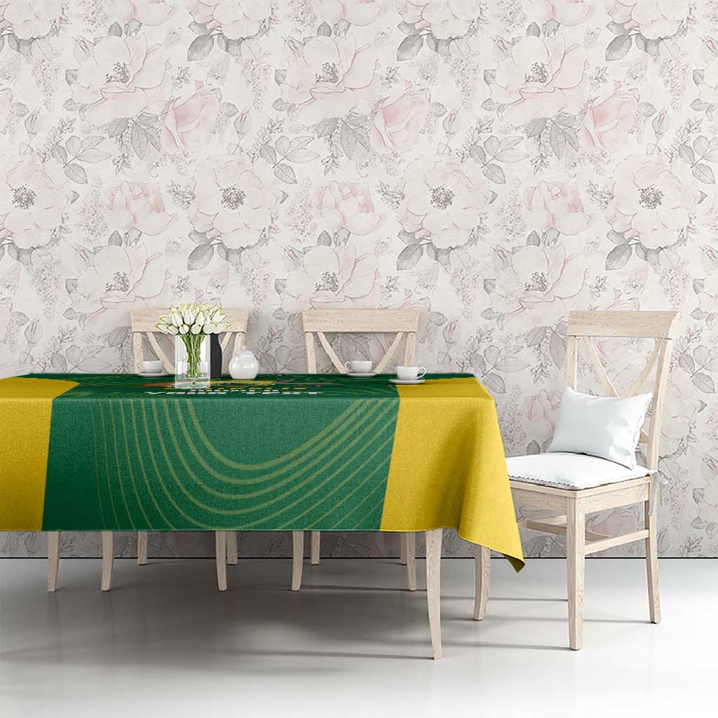 Custom Bowls Australia Tablecloth National Color Curve Sporty - Aussie Hoodie