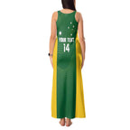 Custom Bowls Australia Tank Maxi Dress National Color Curve Sporty - Aussie Hoodie
