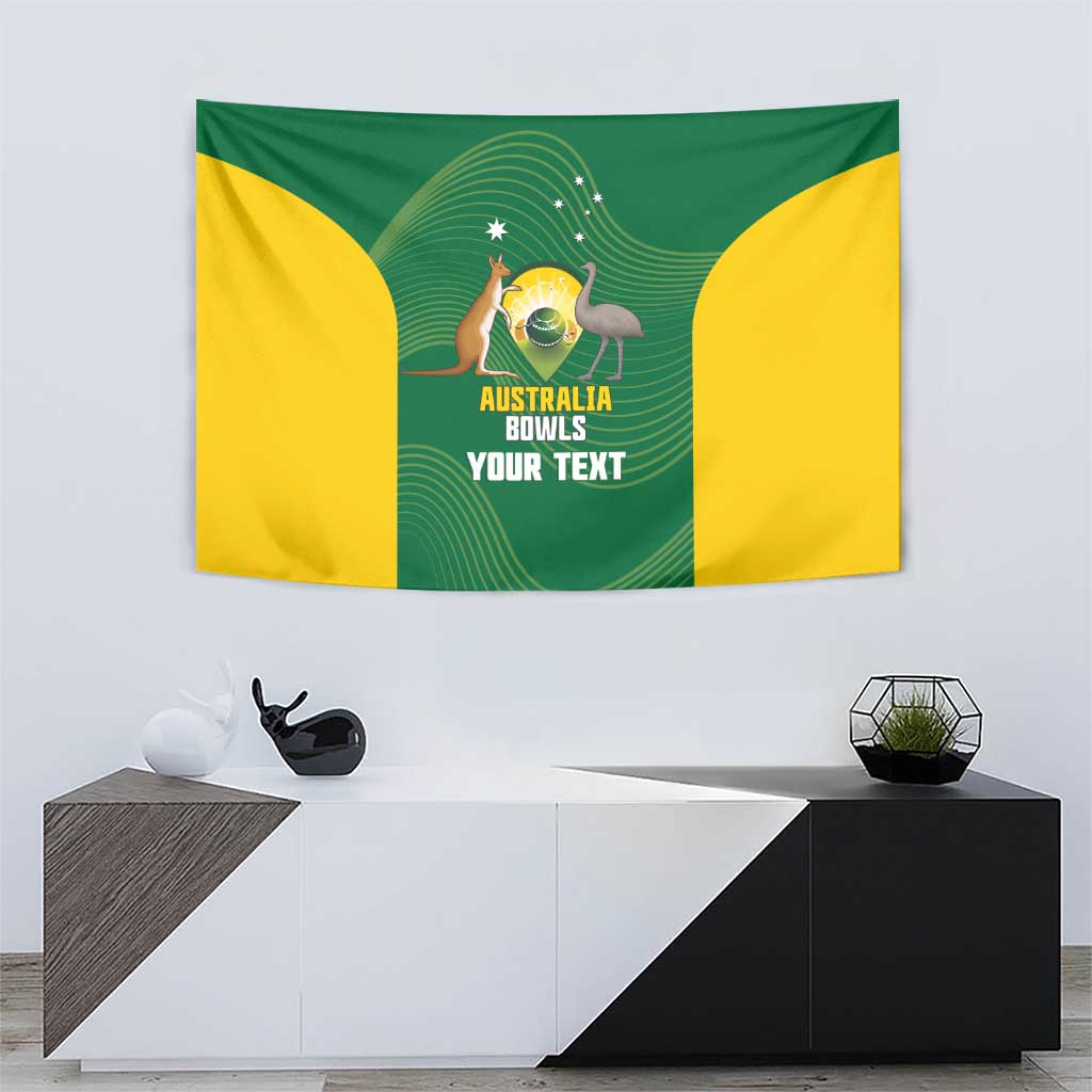 Custom Bowls Australia Tapestry National Color Curve Sporty - Aussie Hoodie
