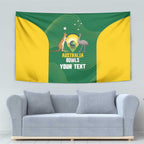 Custom Bowls Australia Tapestry National Color Curve Sporty - Aussie Hoodie