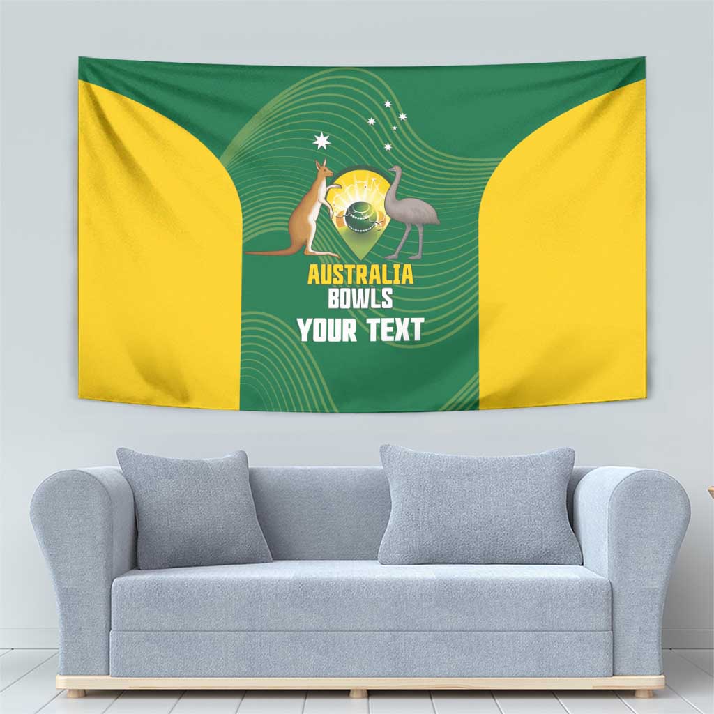 Custom Bowls Australia Tapestry National Color Curve Sporty - Aussie Hoodie