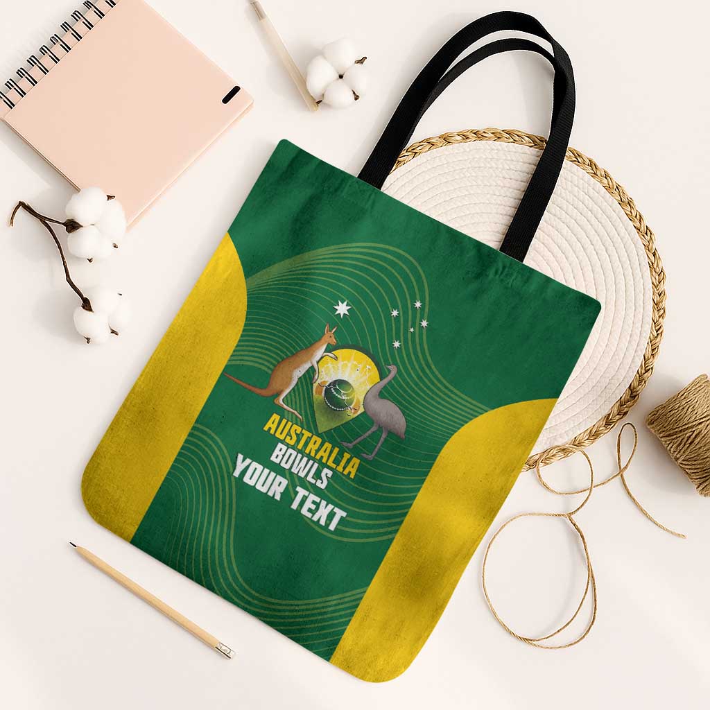 Custom Bowls Australia Tote Bag National Color Curve Sporty - Aussie Hoodie