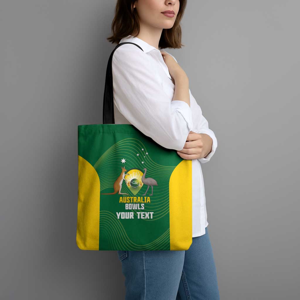Custom Bowls Australia Tote Bag National Color Curve Sporty - Aussie Hoodie