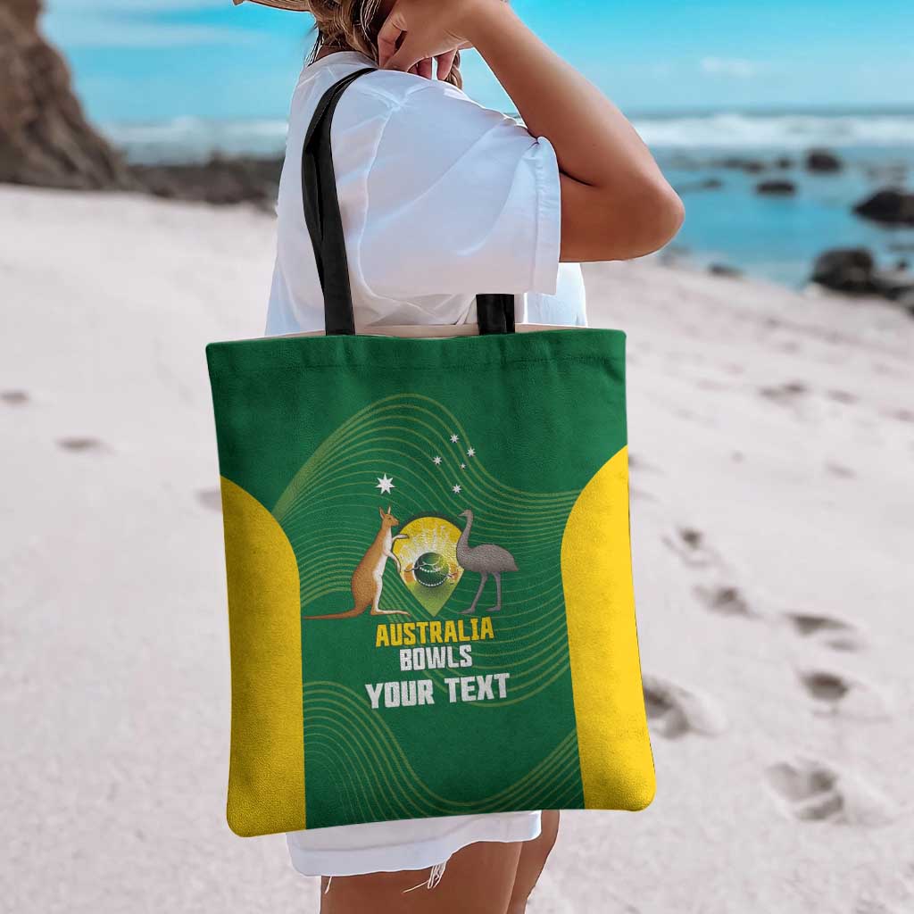 Custom Bowls Australia Tote Bag National Color Curve Sporty - Aussie Hoodie
