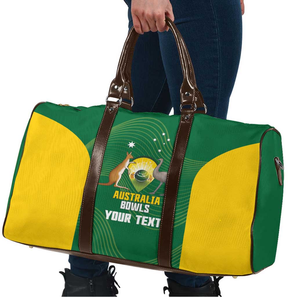 Custom Bowls Australia Travel Bag National Color Curve Sporty - Aussie Hoodie