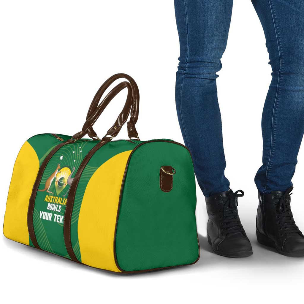 Custom Bowls Australia Travel Bag National Color Curve Sporty - Aussie Hoodie