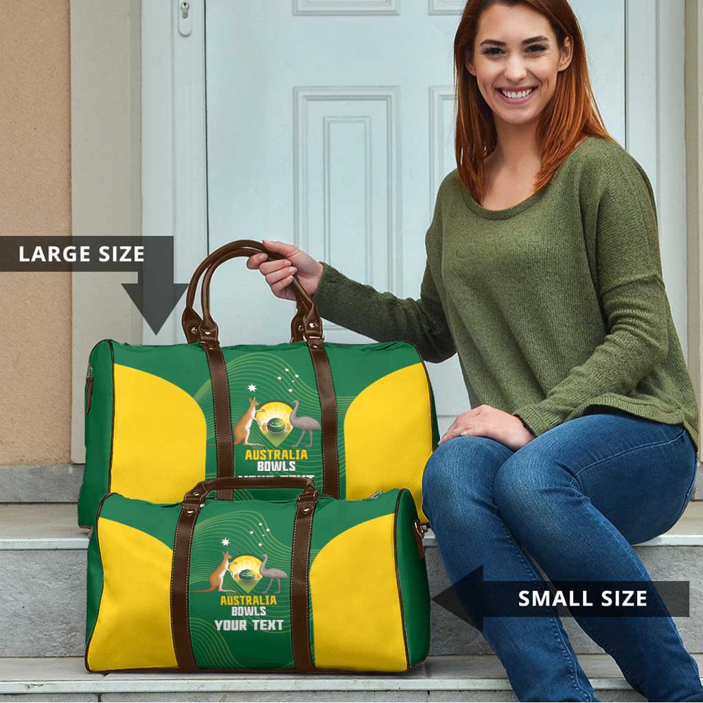Custom Bowls Australia Travel Bag National Color Curve Sporty - Aussie Hoodie