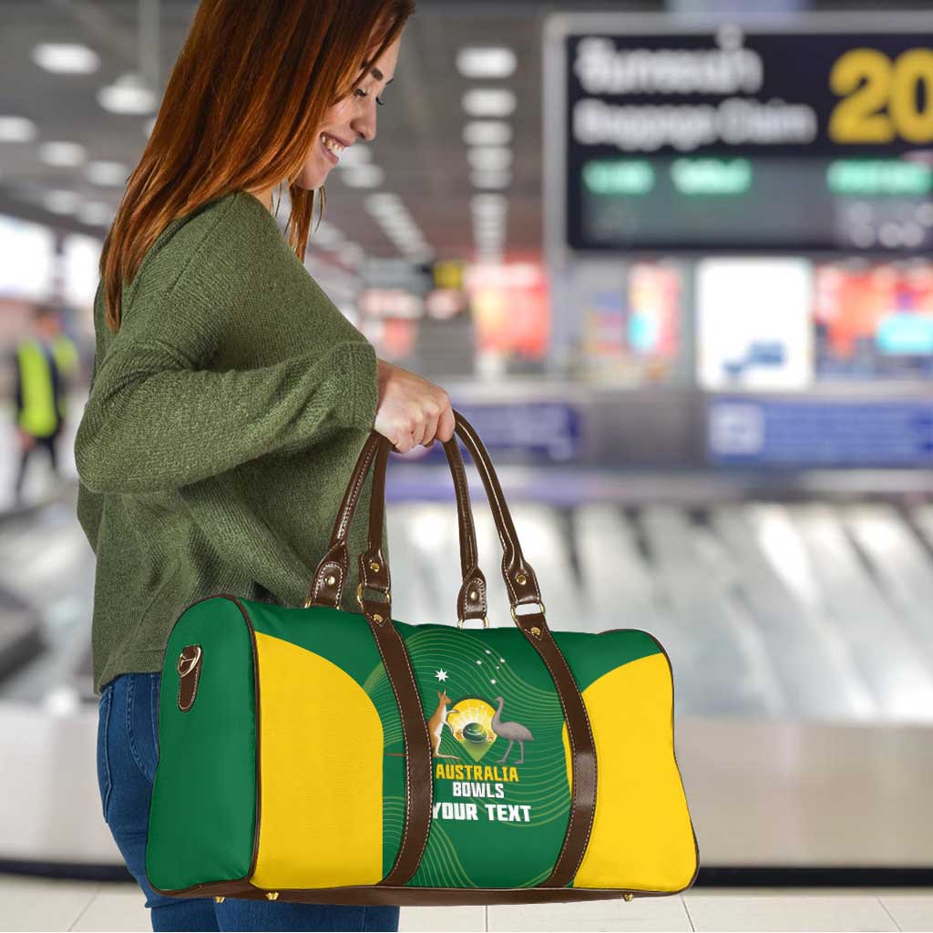 Custom Bowls Australia Travel Bag National Color Curve Sporty - Aussie Hoodie