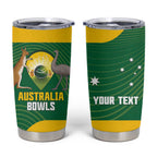 Custom Bowls Australia Tumbler Cup National Color Curve Sporty - Aussie Hoodie