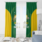 Custom Bowls Australia Window Curtain National Color Curve Sporty - Aussie Hoodie