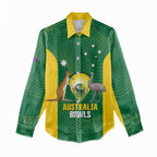 Custom Bowls Australia Women Casual Shirt National Color Curve Sporty - Aussie Hoodie