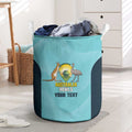 Custom Bowls Australia Laundry Basket Teal Color Curve Sporty - Aussie Hoodie