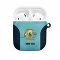 Custom Bowls Australia AirPods Case Teal Color Curve Sporty - Aussie Hoodie