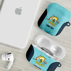 Custom Bowls Australia AirPods Case Teal Color Curve Sporty - Aussie Hoodie