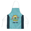 Custom Bowls Australia Apron Teal Color Curve Sporty - Aussie Hoodie