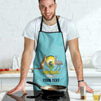Custom Bowls Australia Apron Teal Color Curve Sporty - Aussie Hoodie