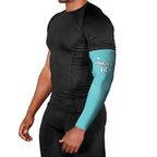 Custom Bowls Australia Arm Sleeves Teal Color Curve Sporty - Aussie Hoodie